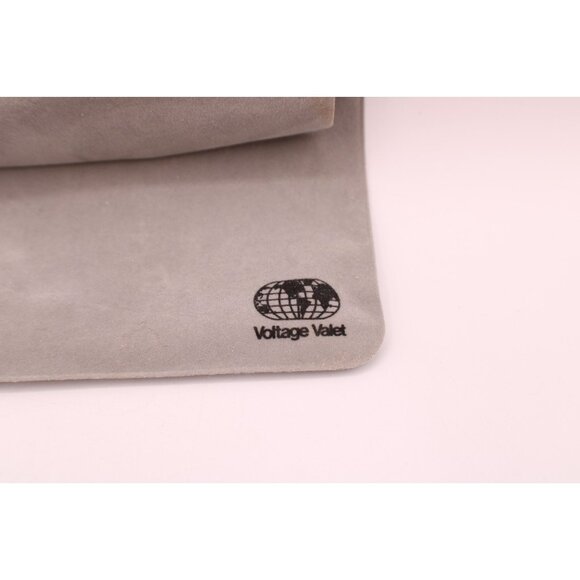 Voltage Valet Neck Pillow Comfort with Pouch Gray Inflatable Air Cushion Travel - Picture 5 of 8